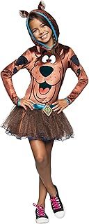 Rubie's Official Warner Bros Scooby-Doo Scooby Girls Hoody Costume, Cartoon Character Art & Tutu Dress