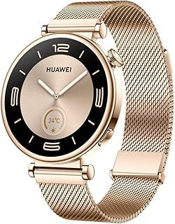HUAWEI WATCH GT 4 Smart Watch for Women-Up to 7 days Battery Life-Fitness Tracker Compatible with iOS & Android - 24H Health Monitoring including specific Women Health Management - Milanese Gold