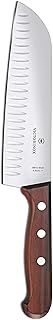 Victorinox Santoku Knife Rosewood with Fluted Edge in Gift Box, Stainless Steel, Brown, 17cm,6.8520.17G