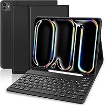 Keyboard Case for iPad Pro 13 inch (M4 2024), iPad Pro Keyboard M4 with Protective Case, iPad Case for iPad Pro M4 13” with Detachable Keyboard, Wireless Bluetooth Keyboard Magnetically