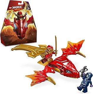 LEGO NINJAGO Kai’s Rising Dragon Strike, Ninja Toy for 6 Plus Year Old Boys, Girls & Kids, Figure Building Set with Kai Minifigure and Mini-Katana Sword Accessory, Role-play Toys, Gift Idea 71801