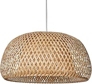 MiniSun | Modern Natural Bamboo Lattice Domed Lampshade | Pendant Lights, Home Décor & Improvement Essential