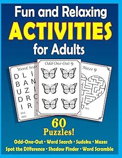 Fun and Relaxing Activities for Adults: Puzzles for People with Dementia [Large-Print]: 1 (Easy Activities)
