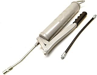 AB Tools 15oz Grease Gun with Flexi and Fixed Hoses Lever Action Piston Grip Pump TE432