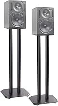 Duronic Speaker Stands SPS1022-60 Two Floor Speaker Stand for Bluetooth Speakers Loud Speaker Pair, Mount for Hifi Speakers With Stand, 60cm Height