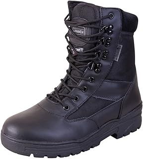 Mens Combat Military Black Army Patrol Hiking Cadet Work High Leather Boot UK 3-13