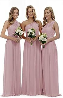 Long One Shoulder Prom Bridesmaid Dress