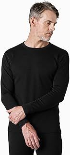 LAPASA 100% Merino Wool Men's Base Layer Top Outdoor Soft Long Sleeve Shirt Thermal Underwear Winter Sports M29/M67 (1 Top)