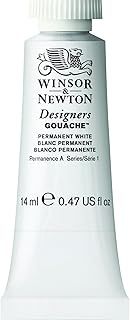Winsor & Newton, Designers Gouache, Permanent White, 14 ml (Pack of 1)