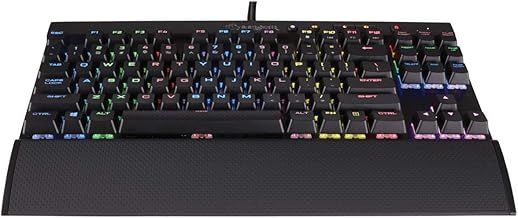 Corsair K65 RGB RAPIDFIRE Compact Mechanical Keyboard (CHERRY MX SPEED RGB, Aircraft-Grade Anodised Brushed Aluminium, 10 Keyless Design, Vibrant Multi-Colour LED Backlighting) QWERTY, Black