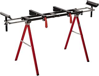 Einhell MSS 1608 Stationary Saw Stand | Sturdy and Lightweight Frame, Height-Adjustable Pull-Out Work Piece Supports, Foldable for Space-Saving Storage | Mitre Saw Table Accessory