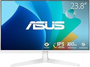 ASUS VY249HF Eye Care Gaming Monitor –23.8" FHD (1920 x 1080), 100Hz, IPS, SmoothMotion, 1ms (MPRT), Adaptive Sync, Eye Care Plus technology, Blue Light Filter, Flicker Free, antibacterial treatment
