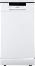 Hisense HS523E15WUK Slimline 10 Places Free Standing Dishwasher White with 30 Minutes Quick Wash [Energy Class E]