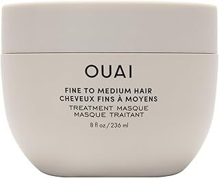 OUAI Fine to Medium Hair Treatment Masque - Hair Mask for Hair Repair, Hydration and Shine - With Shea Butter, Keratin and Panthenol - Paraben, Phthalate and Sulfate Free Hair Care - 236ml