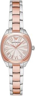 Emporio Armani Watch for Women, Two Hand Movement, 28 mm Silver Stainless Steel Case with a Stainless Steel Strap, AR1952