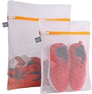 Kimmama Laundry Bags Mesh Wash Bag, Lingerie Bags for Washing Delicates, Net Washer Sack with Zipper, Dryer Pouch for Cleaning and Drying Cloths, Garment, Sweater, Bra, Pant, Sock, Toys, Scarf