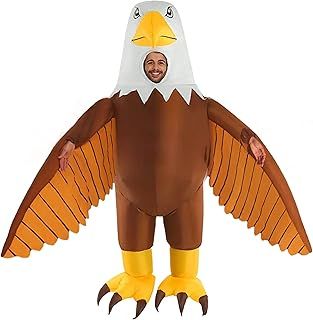 Morph Inflatable Eagle Costume - Blow Up Bald Eagle Costume for Adults
