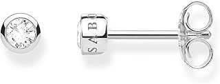 Thomas Sabo Women Stud Earrings White Stone 925 Sterling Silver H1963-051-14