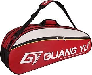 IPENNY 6 Racket Large Capacity Badminton Tennis Racquet Bag - Waterproof Dustproof Gym Backpack for Sport Equipment - Shoulder Carrying Tote With Storage