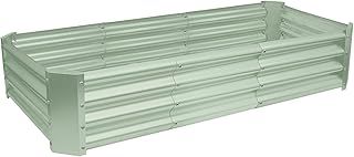Harbour Housewares Raised Garden Bed - Green - 180 x 90cm - Rectangle - Bottomless Metal Raised Bed Galvanised Steel Planter Box for Growing Outdoor Plants, Vegetables, Flowers and Herbs