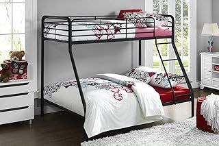 DHP Furniture Bunk Bed Black Single Over Double