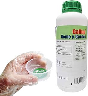 Elixir Gardens Gallup 1 Litre Glyphosate Deep Root-Killing Weed Killer | 360 g/l Super Strength Concentrated Industrial/Commercial Herbicide & Weedkiller | Treats 1666 sq. meters | x 1