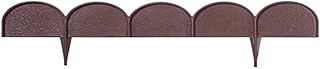 Lawn border edge, palisade, garden 10 m (Brown)