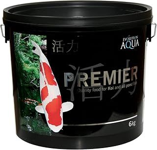 Evolution Aqua Premier Koi Pellets 5-6mm 6kg | Pond Fish Food for Goldfish, Koi and all Cold Water Pond Fish