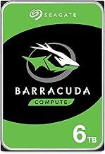 Seagate BarraCuda 6TB, Internal Hard Drive, 3.5 Inch, SATA, 6GB/s, 5.400 RPM, 256MB Cache, for Computer Desktop PC, FFP (ST6000DMZ03)