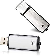 8G Mini Digital Voice Recorder – Podazz Sound Actived 90 Hours Capacity USB Rechargeable Metal Case Sound Recorder for Lectures Meetings
