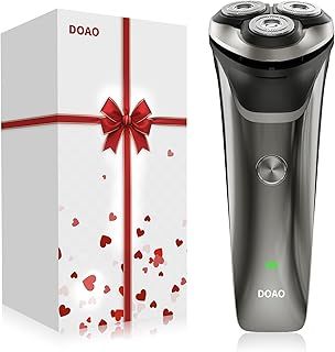 Electric Razor for Men, 2025 Upgraded Mens Electric Shavers for Men 2 in 1 Waterproof Cordless Rotary Beard Rechargeable Shaver for Face, Wet & Dry Use A3