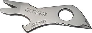 Gerber Gear Shard 7-in-1 Keychain Bottle Opener Multitool with Screwdriver, Gifts for Men - Silver