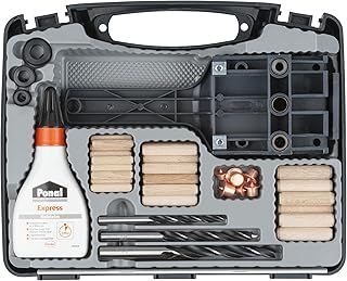 Wolfcraft Universal Dowelmaster Set I 4645000 I The Complete Starter Set All Standard Wood Dowel Joints