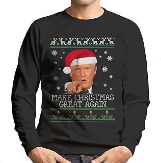 Cloud City 7 Make Christmas Great Again Donald Trump Knit Pattern Men's Sweatshirt
