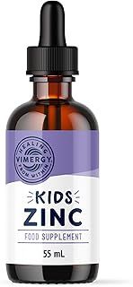 Vimergy kids zinc liquid supplement – fast absorbing kids zinc drops–supports healthy brain development, physical growth & cell function -no sugar, colors, flavors – vegan, gluten-free & paleo (55 ml)