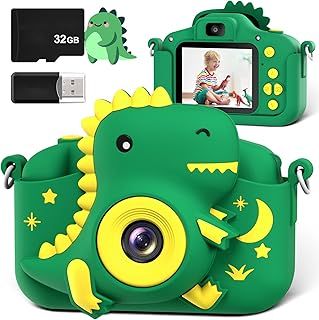Kids Camera, Kids Camera 2.0” Screen with 32GB Card, 20MP & 1080P HD Kids Digital Camera, Childrens Selfie Camera for 3-12 Years Old Boys and Girls Birthday Christmas Kids Toys Gifts