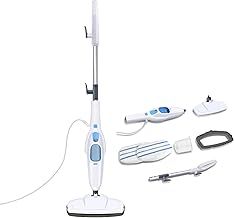 Steam Mop 1500W, Floor Steamer with Detachable Handle for Tile, Furniture, Hardwood, Upholstery, & Carpet, Handheld Steam Cleaner for Home Use, 400ML Tank, 16FT Cable
