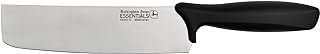 Rockingham Forge Essentials 8007 Range Lightweight Stainless Steel 7” Nakiri Knife with Black Handle, Individually Carded