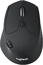 Logitech M720 Triathlon Multi-Device Wireless Mouse, Bluetooth, USB Unifying Receiver, 1000 DPI, 6 Programmable Buttons, 2-Year Battery, Compatible with Laptop, PC, Mac, iPadOS - Grey