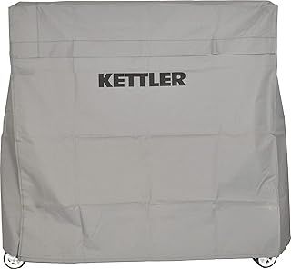 Kettler Heavy-Duty Weatherproof Indoor/Outdoor Table Tennis Table Cover, Grey (7033-100)