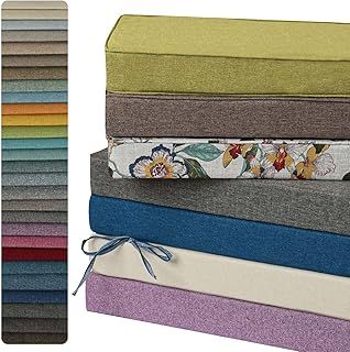 AERTMS Custom Size Bench Cushion,Window Seat Cushion Personalized Garden Bench Cushions,Non Slip Washable Bay Window Seat Pads,High-Resilience Cushion for Garden Bench Patio Swing Sofa Seat,3CM