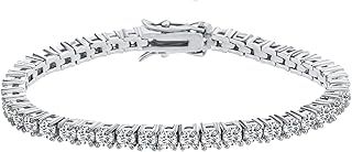 Dunnett Taylor 18K White/Rose/Yellow Gold Plated Tennis Bracelet 2-6mm CZ Cubic Zirconia for Women