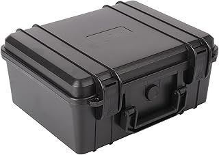 MYOYAY Waterproof Hard Case with Foam Insert, Portable Tool Box with Shock- Proof Sponge Waterproof Grade IP67, Camera Hard Case, Explosion Proof Box, 28 x 24 x 12.7cm