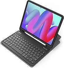 Inateck Case with Keyboard for iPad 10th Gen 2022 10.9 inch/11th Gen A16 2025 11 inch, Detachable Keyboard for iPad Air 11" M3 2025/M2 2024, Air 6/5/4 Gen, Pro 11 4/3/2/1, with Pencil Holder, KB04002