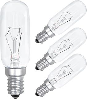 Comyan E14 40W Cooker Hood Light Bulb 230V 320lm T25 Extractor Fan Bulb SES Appliance Lamp Warm White 2700K Dimmable- 4Pack