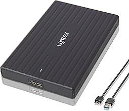 Lyntex Black 320GB 500GB 750GB 1TB 2TB Compact Fast External Portable Hard drive USB 3.0 for use with Windows PC, Apple Mac, Smart tv, XBOX ONE & PS4 (1 TB)