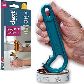 RingPull Can Opener - Products. Makes cans Twice as Easy to Open. Perfect for Arthritis, MS or Parkinsons Gift, Elderly with weak Hands, (Teal)
