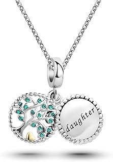 KunBead Jewelry Women Girls Family Tree of Life Charm 18 inch Love Pendant Necklace