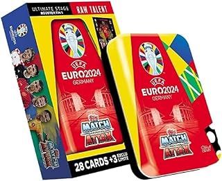 Euro 2024 Mini Match Attax Cards Tin