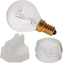 Replacement High Temperature Lamp Bulb 40w and Lens Glass for Bosch Neff/Siemens Cooker Ovens Plus Free Removal Tool